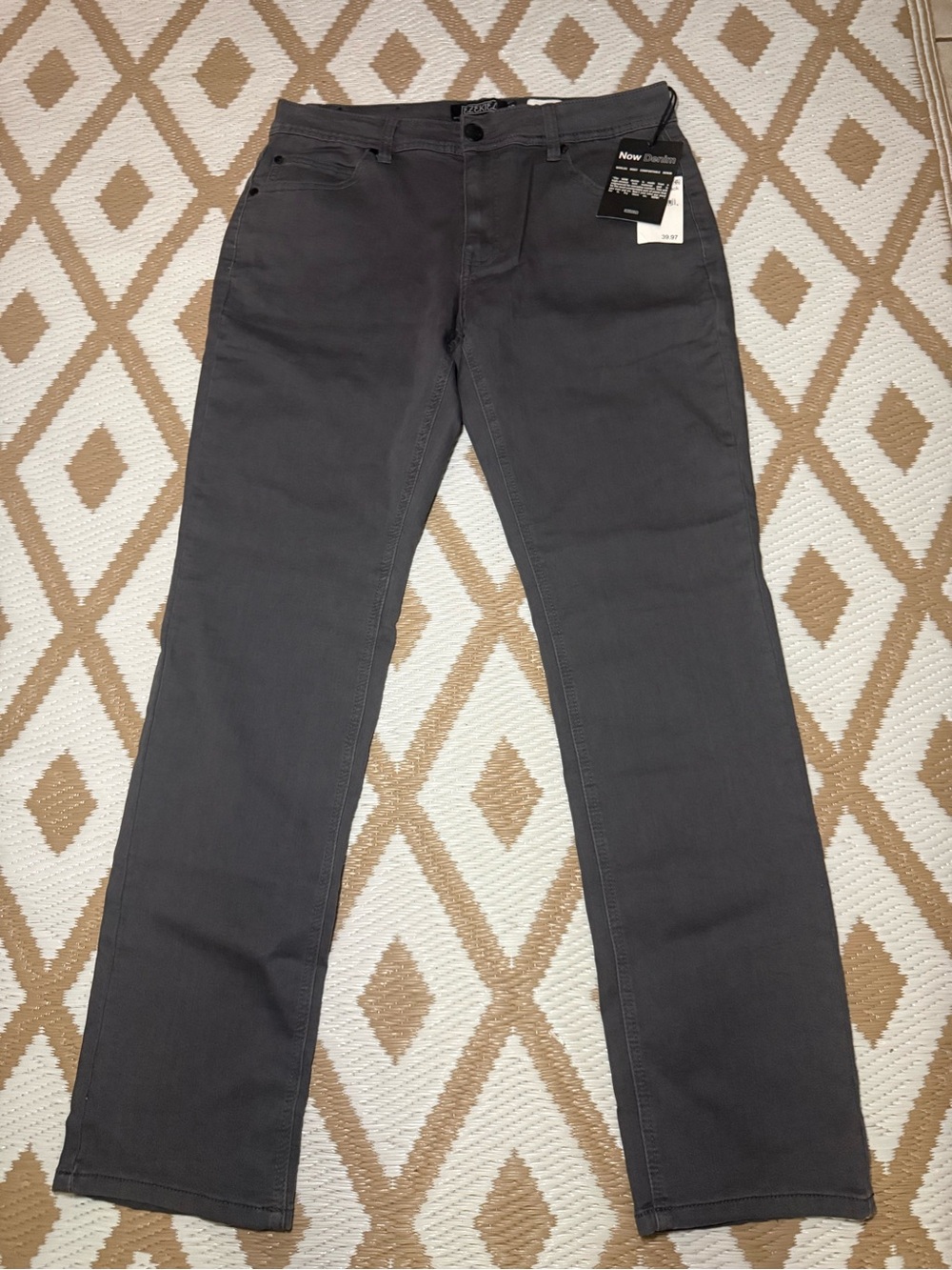 Ezekiel Men's Gray Denim Slim Fit Jeans
Regular Mid Rise Button Stretch